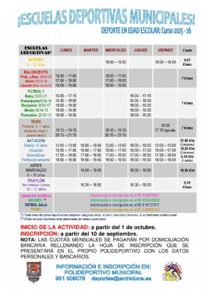 Escuelas Deportivas Municipales