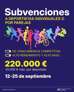 Subvenciones a deportistas