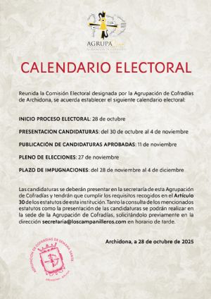 Calendario electoral