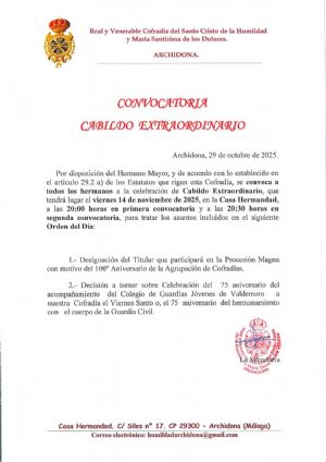 Cabildo Extraordinario