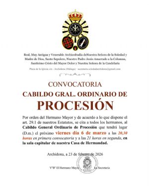 Cabildo General Ordinario de Procesi�n