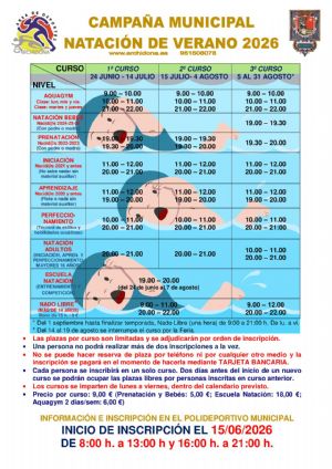Campa�a Municipal Nataci�n Verano