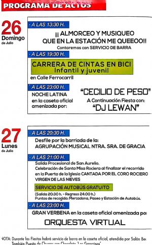 Actos Feria de San Aurelio